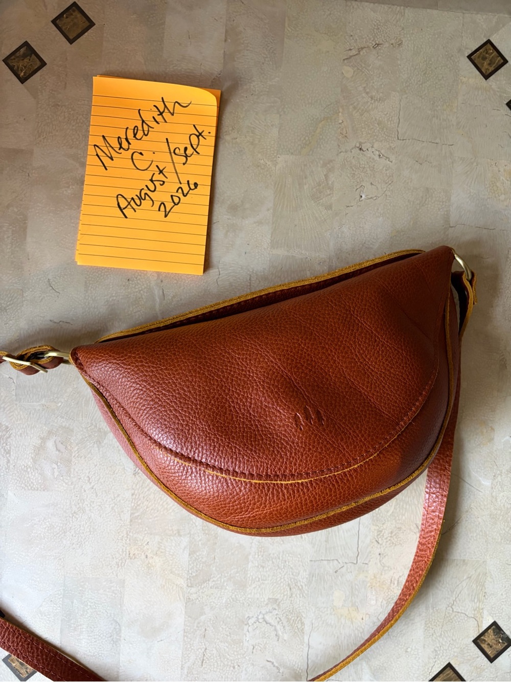 Portland Leather Brown Crossbody Bag